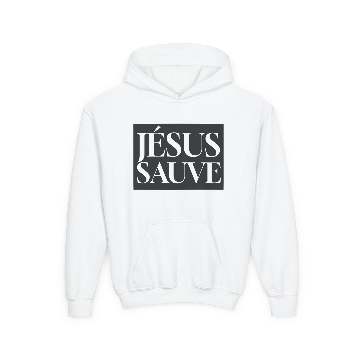 Jésus sauve - Coton ouaté à capuche pour enfant - Français