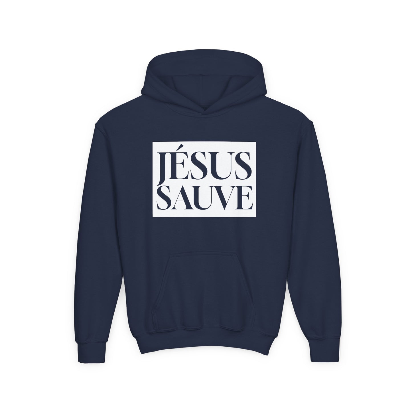 Jésus sauve - Coton ouaté à capuche pour enfant - Français