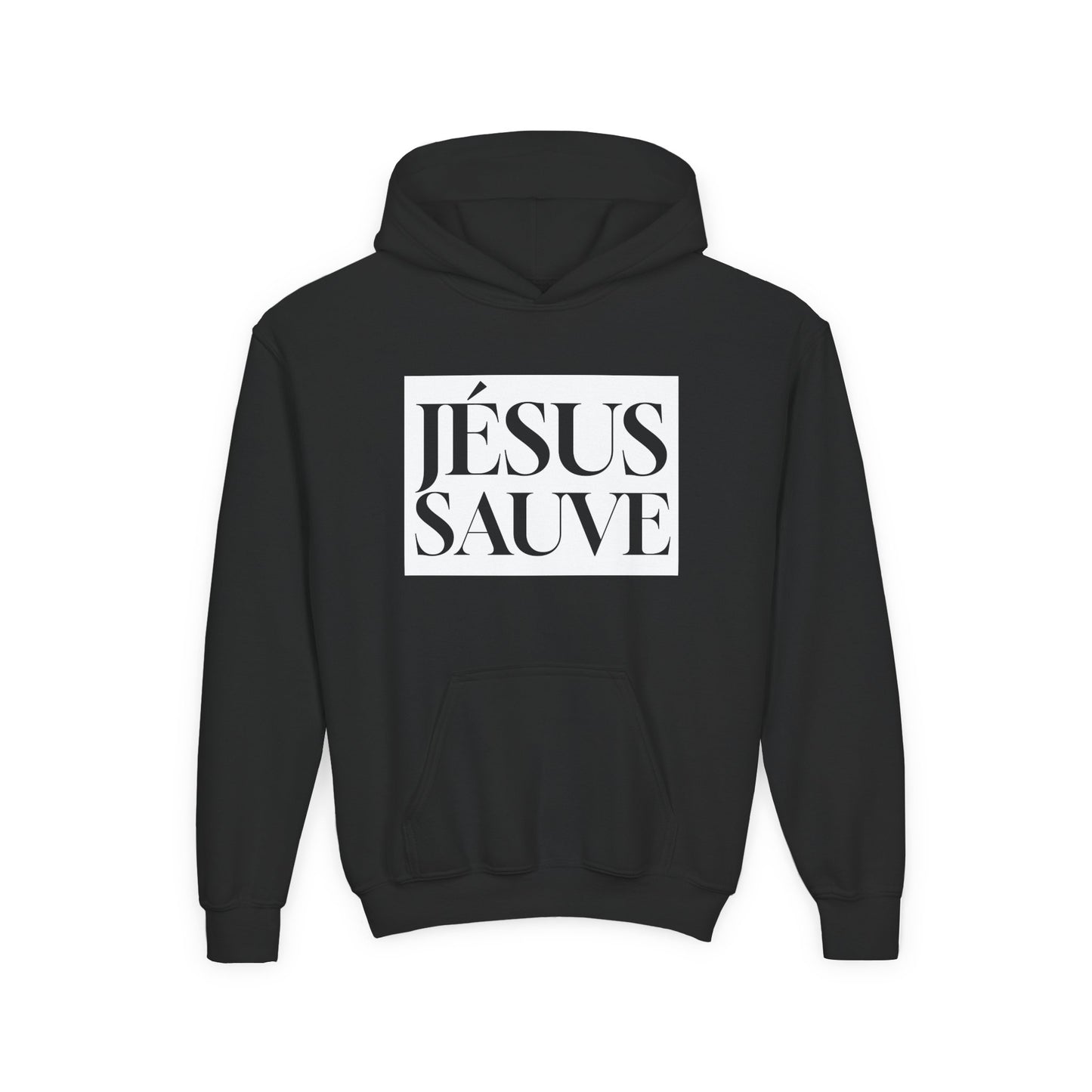 Jésus sauve - Coton ouaté à capuche pour enfant - Français