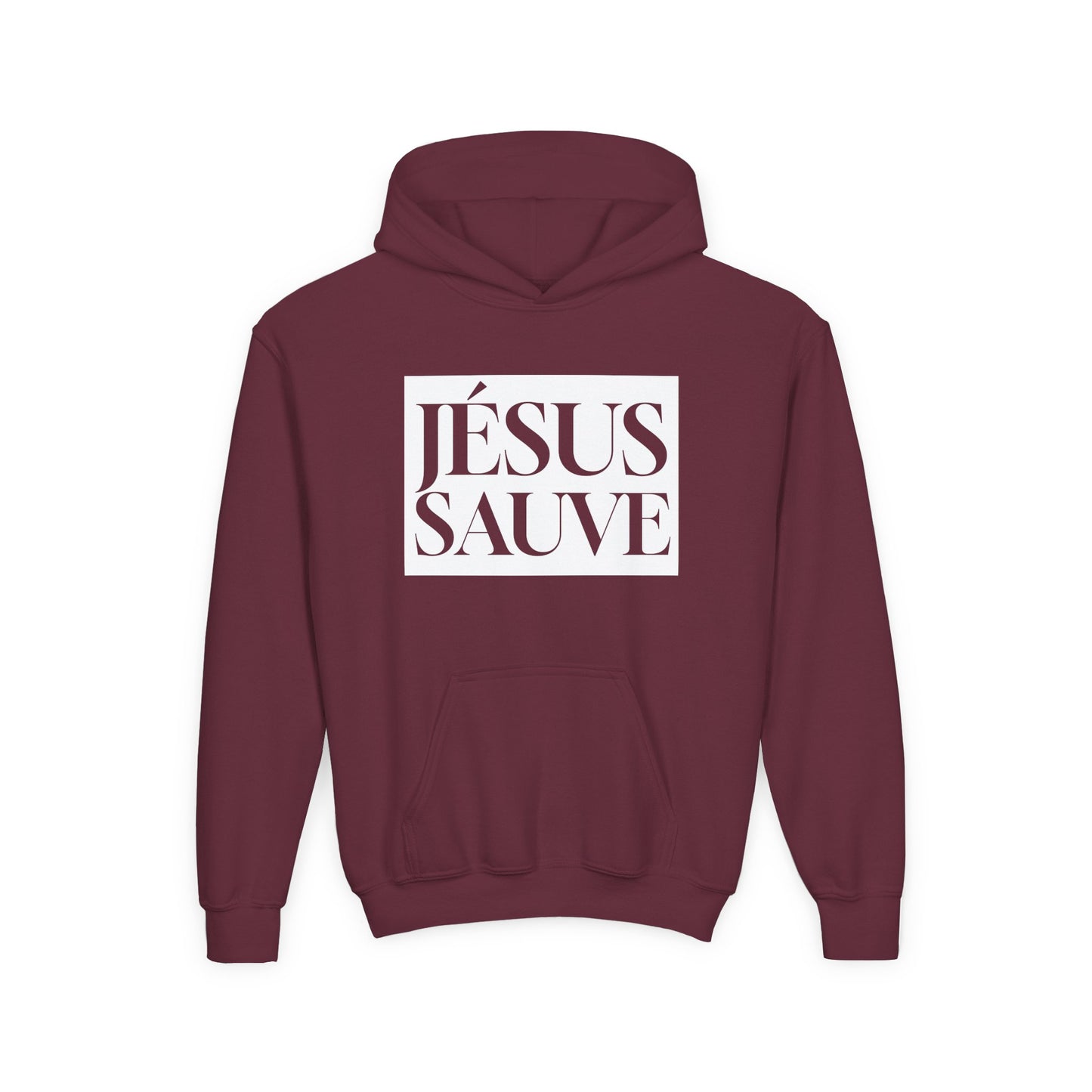 Jésus sauve - Coton ouaté à capuche pour enfant - Français