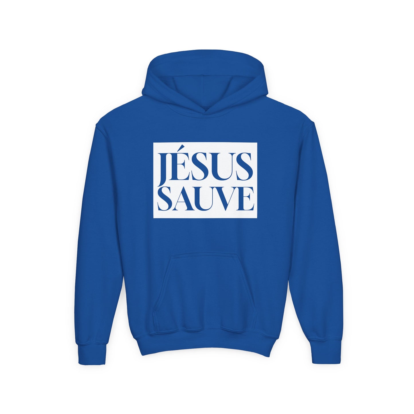 Jésus sauve - Coton ouaté à capuche pour enfant - Français