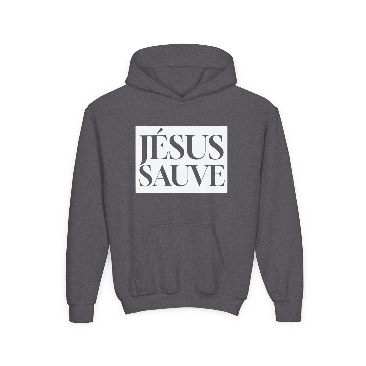 Jésus sauve - Coton ouaté à capuche pour enfant - Français 