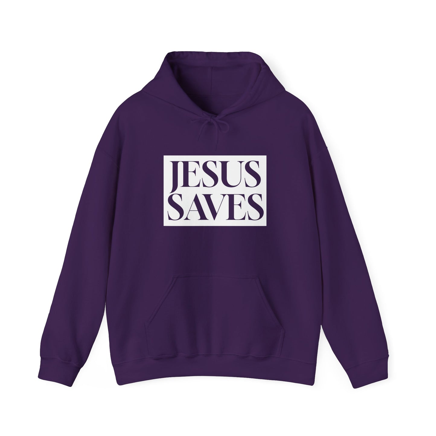 Jésus sauve - Coton ouaté à capuche pour adulte - Anglais 